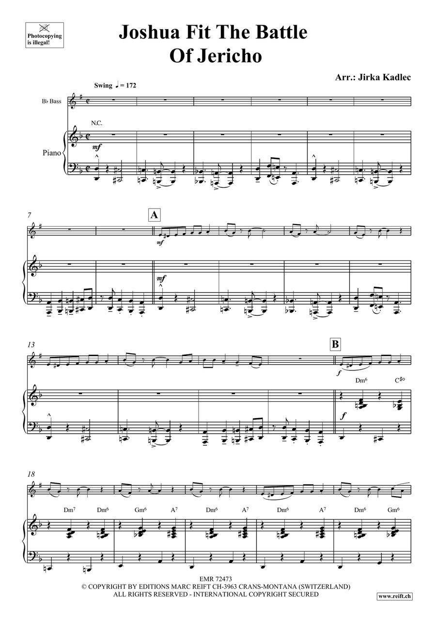 Joshua Fit The Battle Of Jericho Voice Solo scores gallery preview page 4