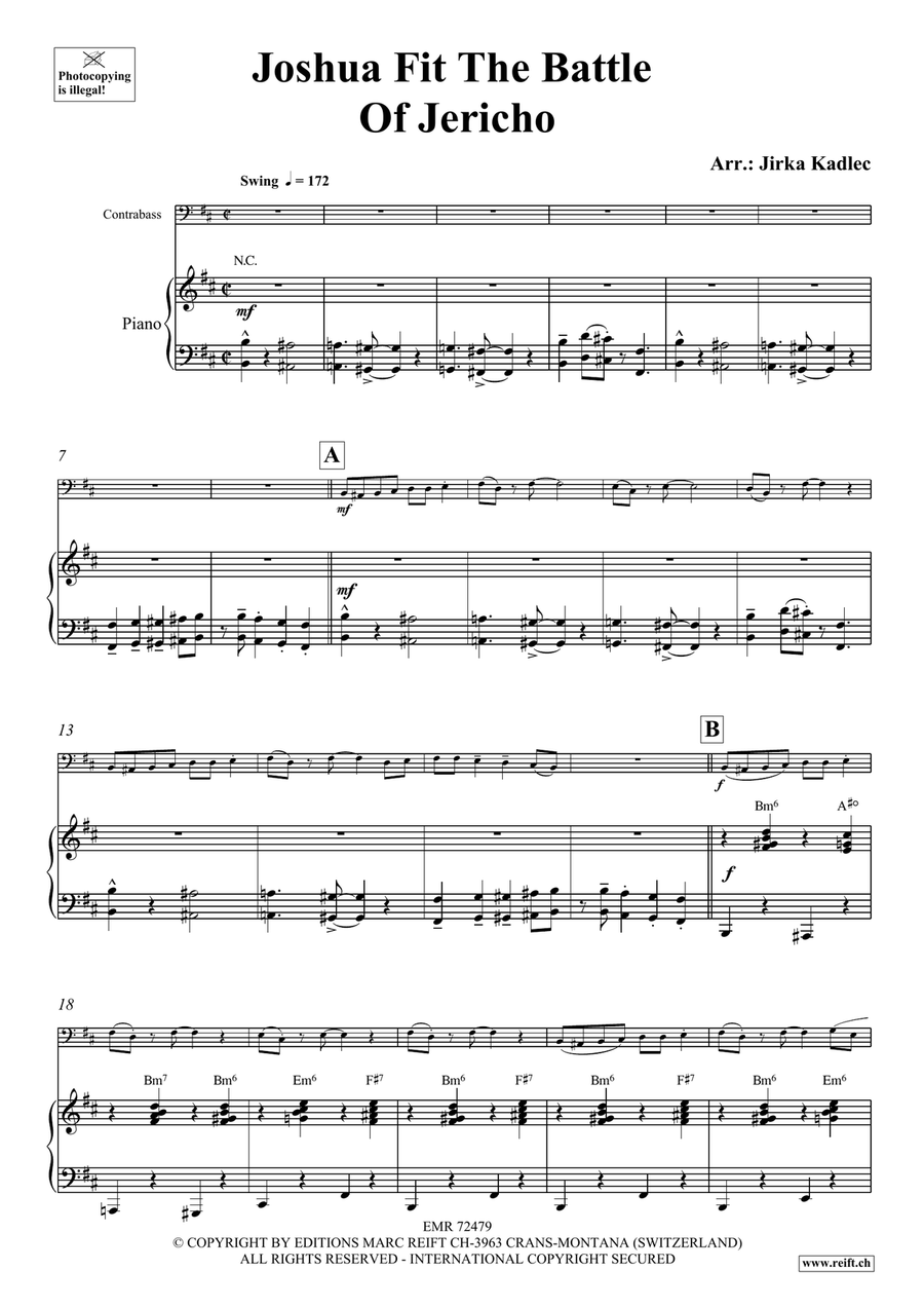 Joshua Fit The Battle Of Jericho Double Bass scores gallery preview page 4