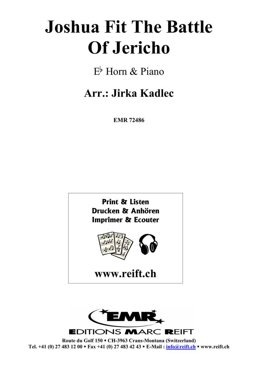 Joshua Fit The Battle Of Jericho Horn scores gallery preview page 2