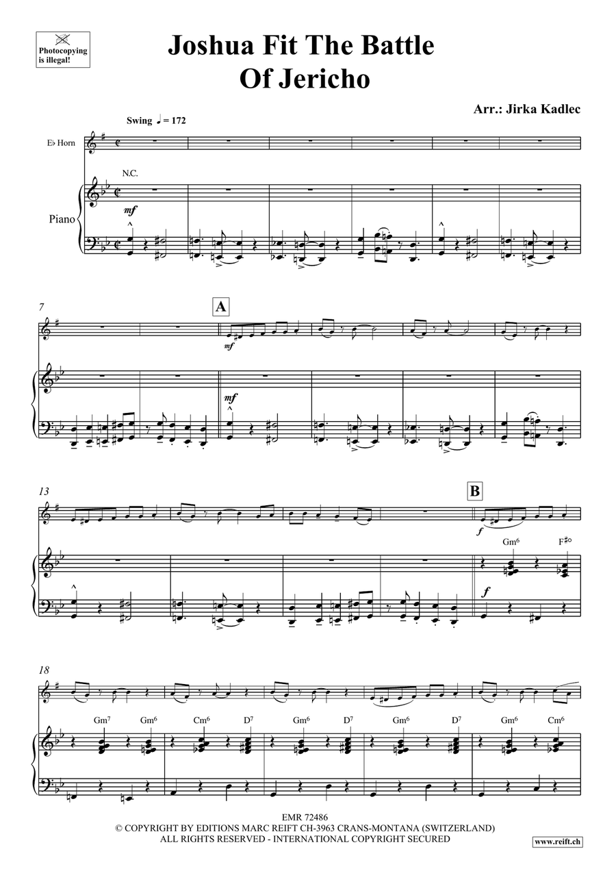 Joshua Fit The Battle Of Jericho Horn scores gallery preview page 4