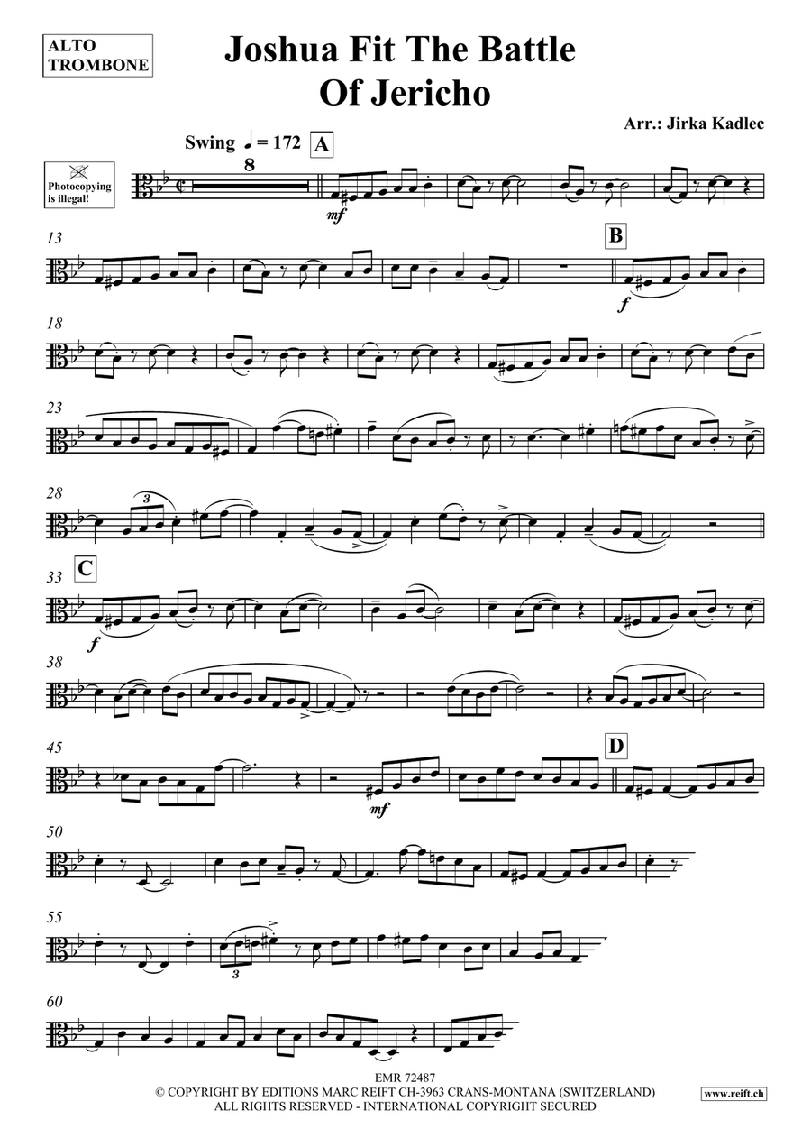 Joshua Fit The Battle Of Jericho Piano Accompaniment scores gallery preview page 3