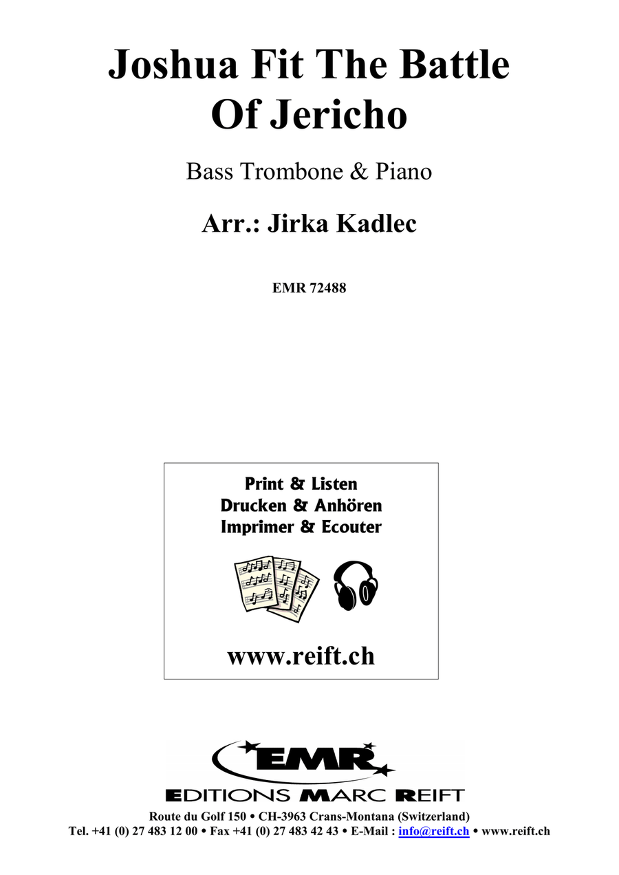 Joshua Fit The Battle Of Jericho Bass Trombone scores gallery preview page 2