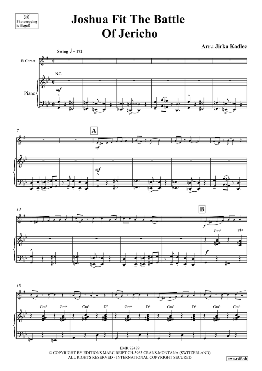 Joshua Fit The Battle Of Jericho Cornet scores gallery preview page 4