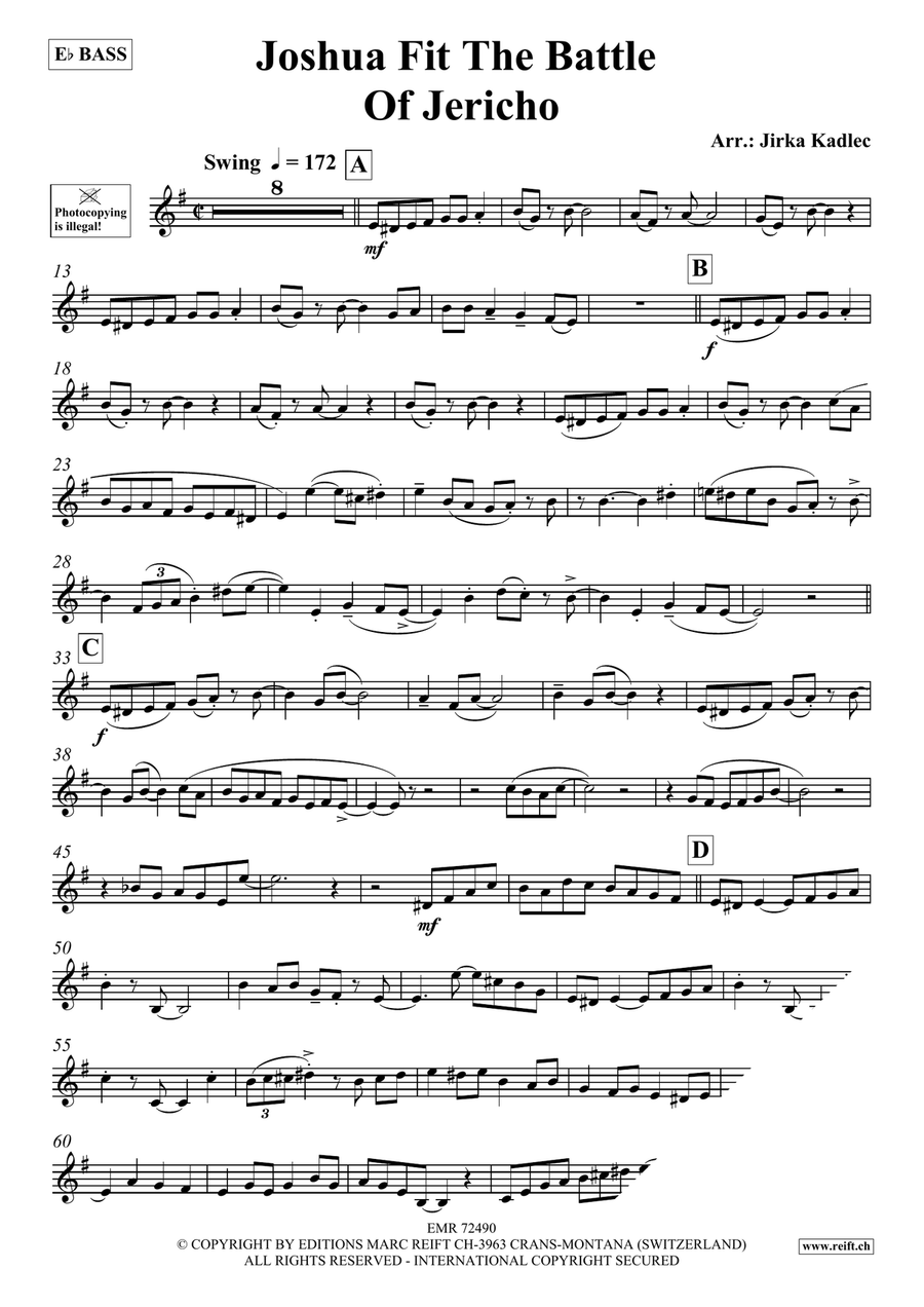 Joshua Fit The Battle Of Jericho Voice Solo scores gallery preview page 3