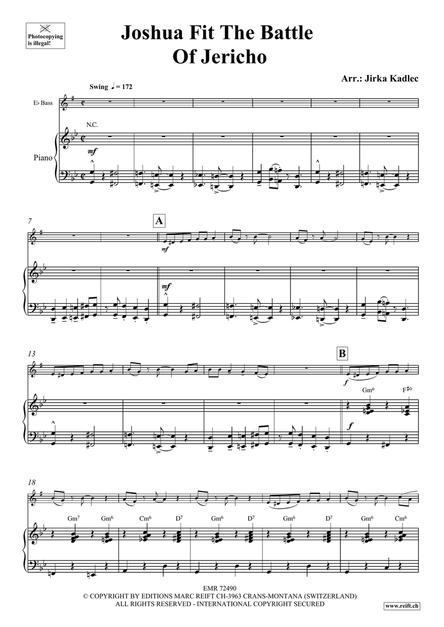 Joshua Fit The Battle Of Jericho Voice Solo scores gallery preview page 4