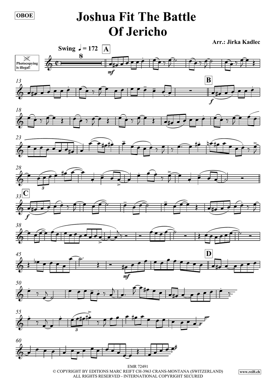 Joshua Fit The Battle Of Jericho Piano Accompaniment scores gallery preview page 3