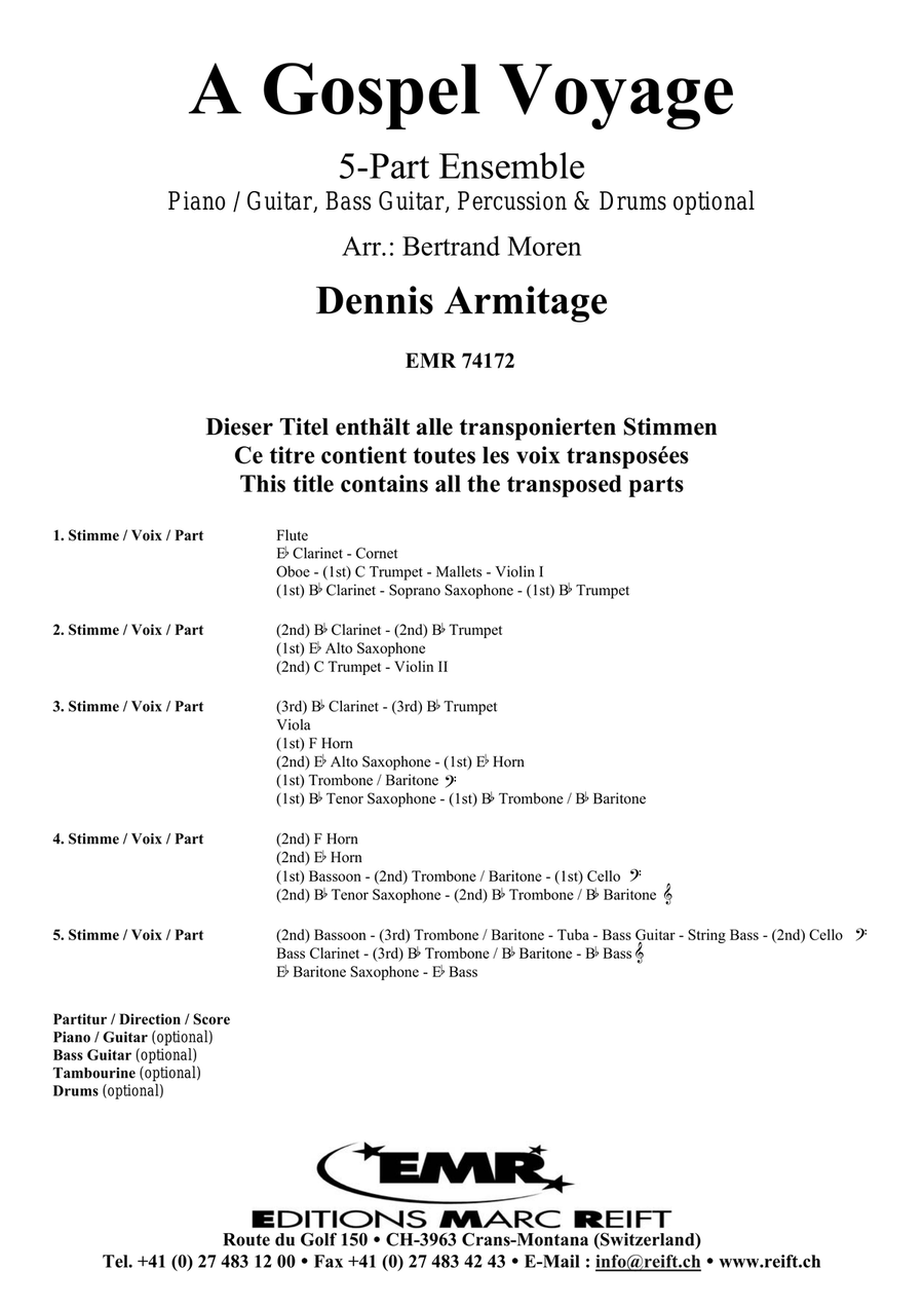 A Gospel Voyage A Gospel Voyage Score scores gallery preview page 2