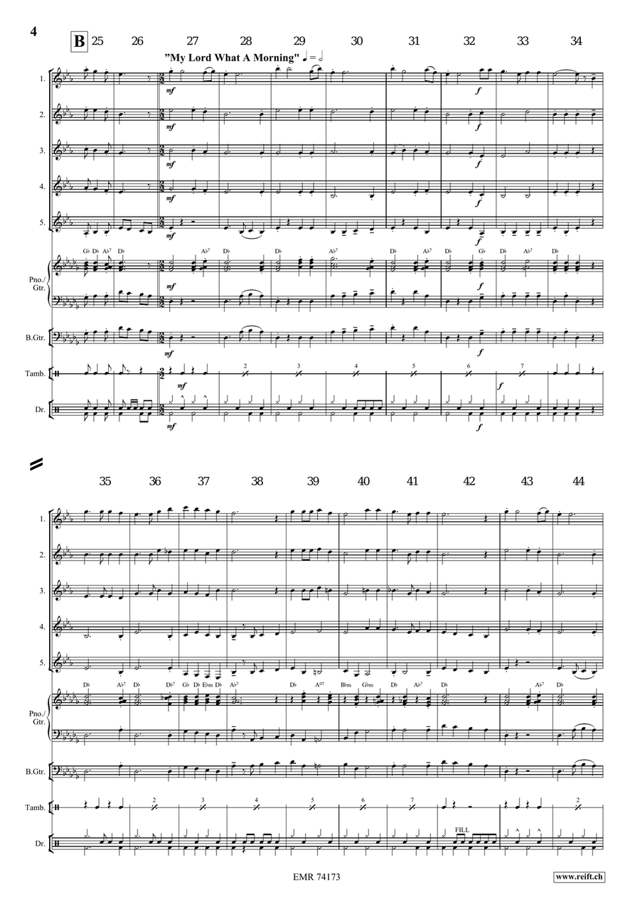 A Gospel Voyage A Gospel Voyage Clarinet Quintet scores gallery preview page 5