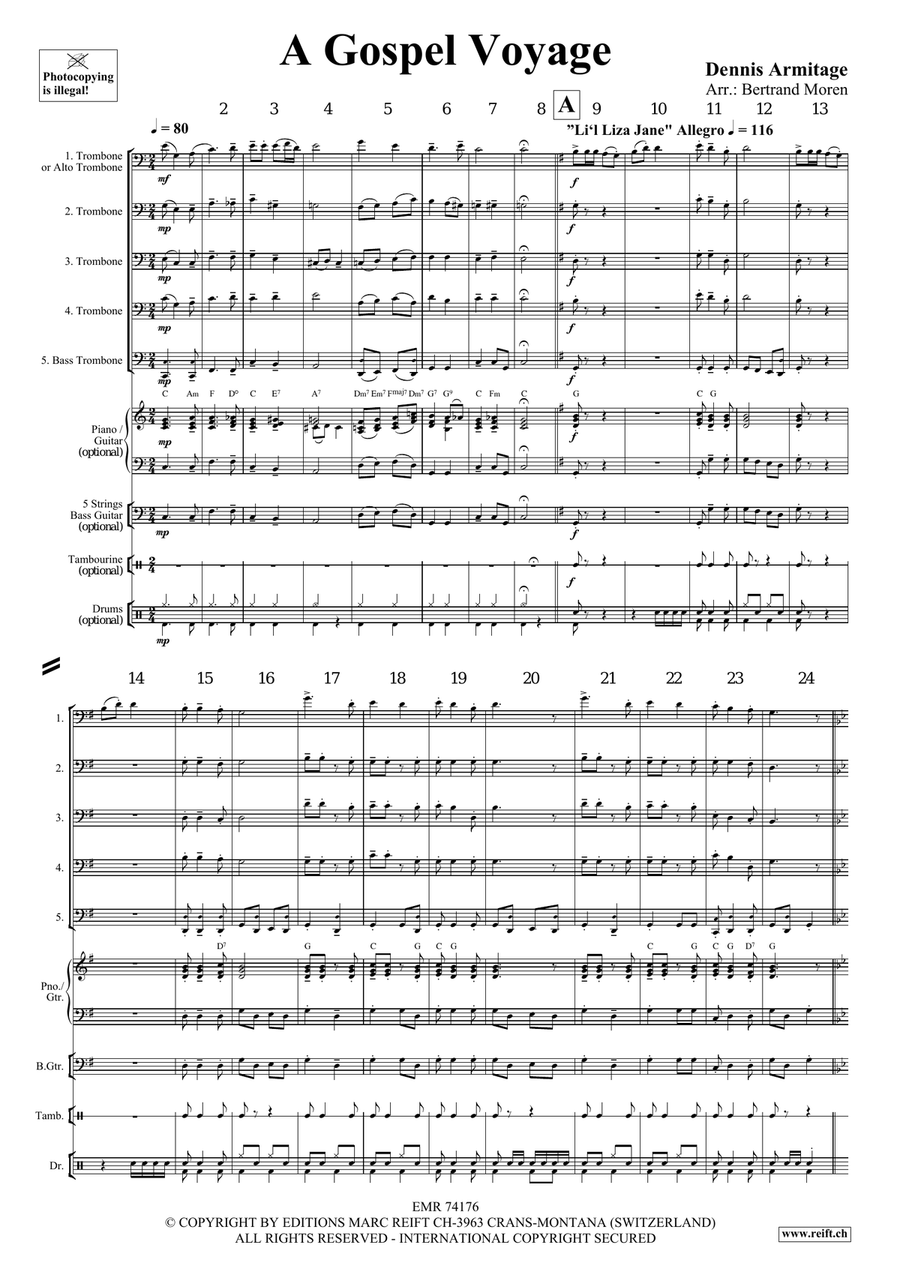 A Gospel Voyage A Gospel Voyage Trombone scores gallery preview page 4