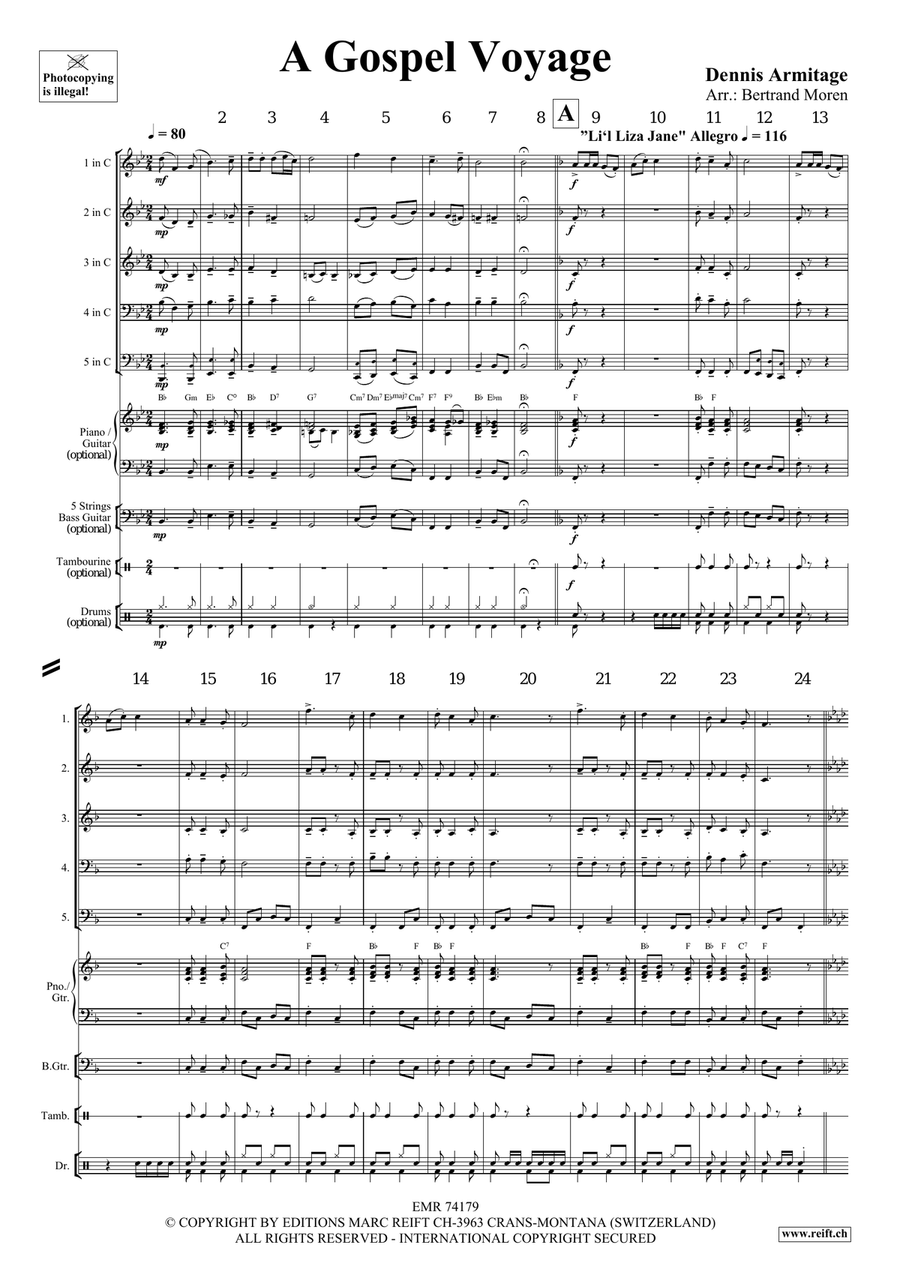 A Gospel Voyage A Gospel Voyage Woodwind Quintet scores gallery preview page 4