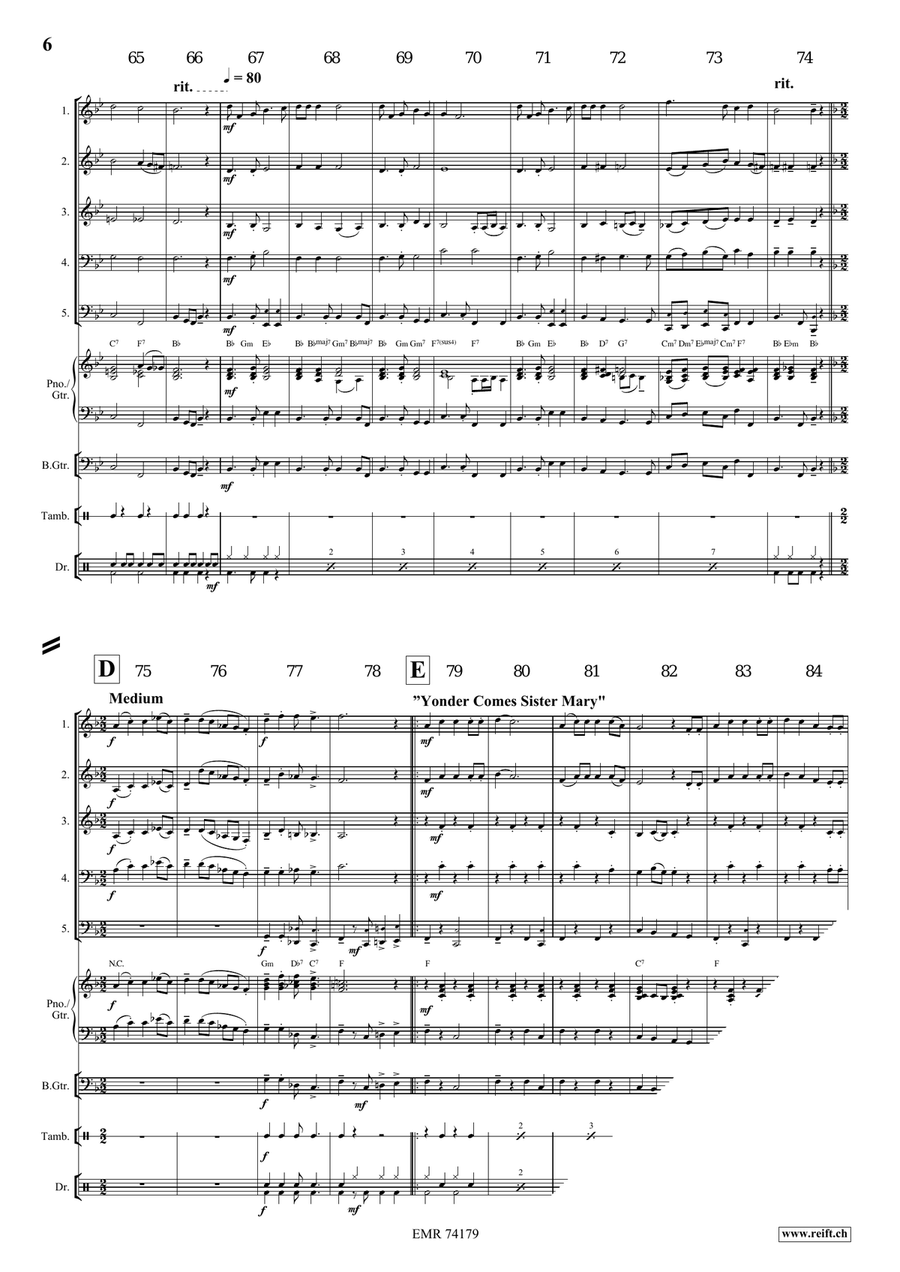 A Gospel Voyage A Gospel Voyage Woodwind Quintet scores gallery preview page 7