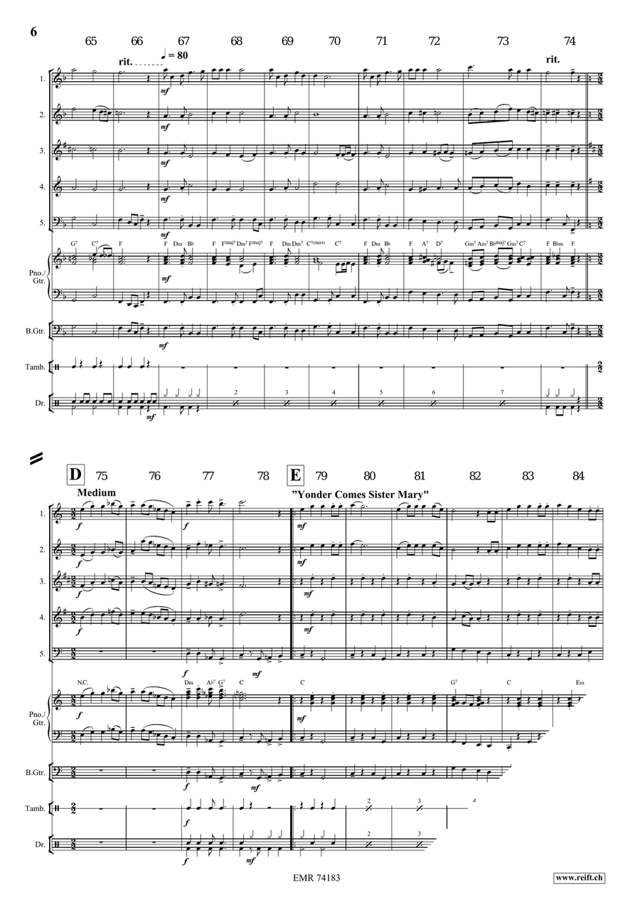 A Gospel Voyage A Gospel Voyage Woodwind Quintet scores gallery preview page 7