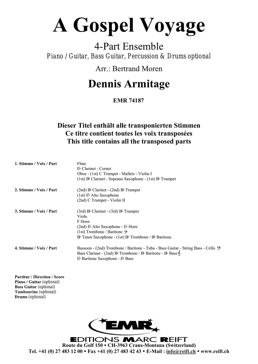 A Gospel Voyage A Gospel Voyage Score scores gallery preview page 2