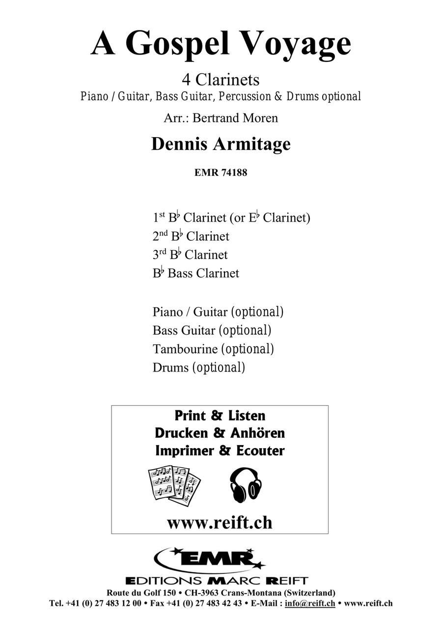 A Gospel Voyage A Gospel Voyage Clarinet Quartet scores gallery preview page 2