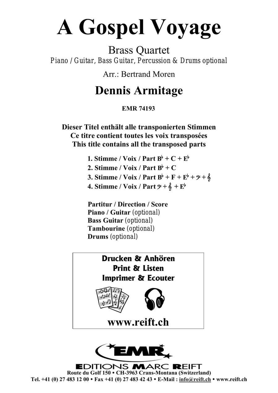 A Gospel Voyage A Gospel Voyage Brass Quartet scores gallery preview page 2