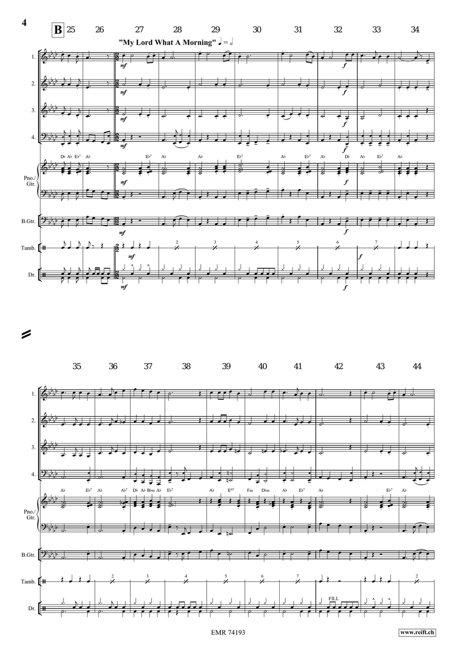A Gospel Voyage A Gospel Voyage Brass Quartet scores gallery preview page 5