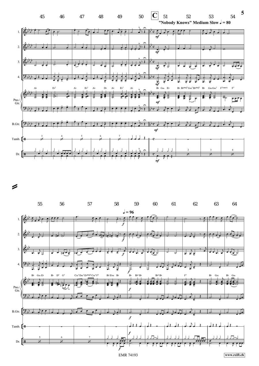 A Gospel Voyage A Gospel Voyage Brass Quartet scores gallery preview page 6