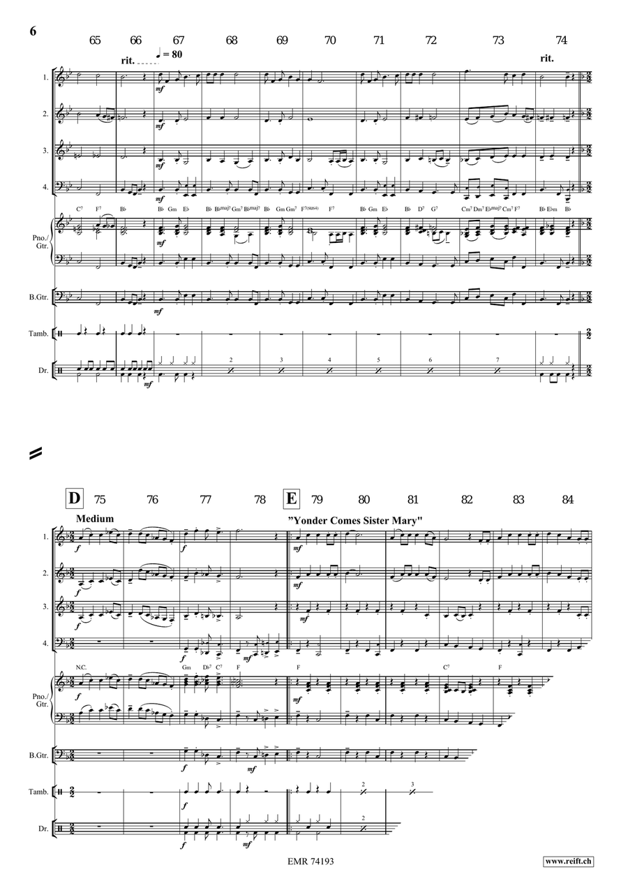 A Gospel Voyage A Gospel Voyage Brass Quartet scores gallery preview page 7