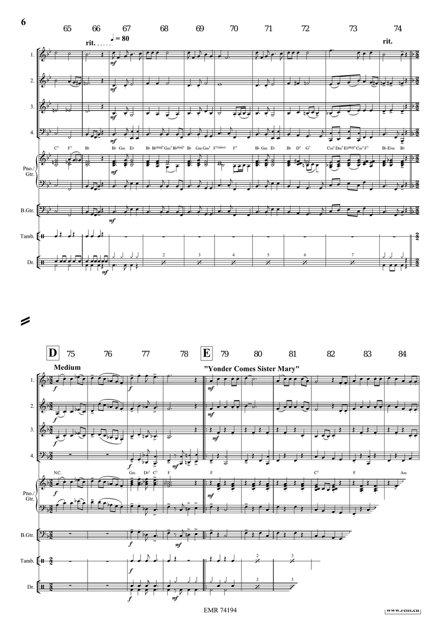 A Gospel Voyage A Gospel Voyage Woodwind Quartet scores gallery preview page 7