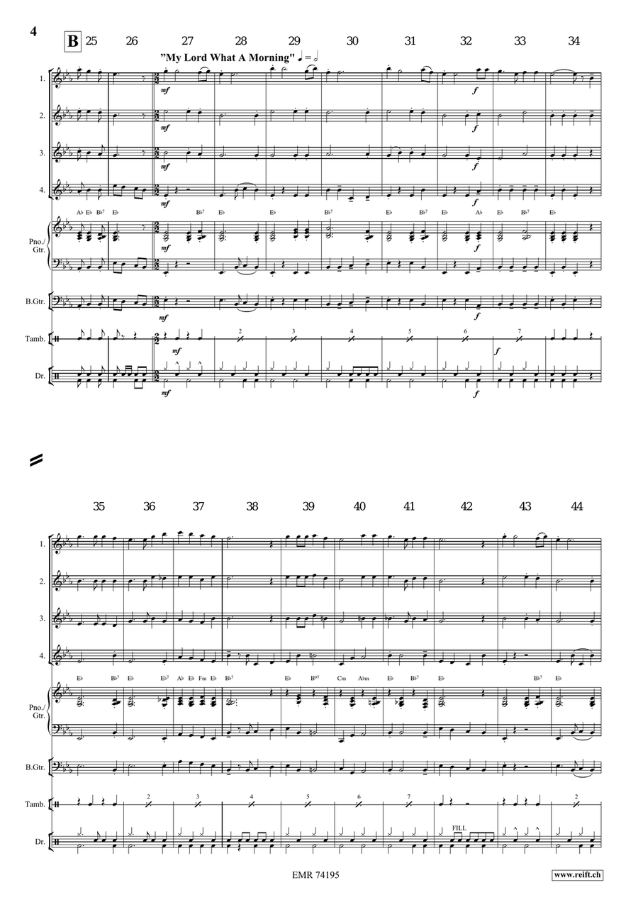A Gospel Voyage A Gospel Voyage Flute Quartet scores gallery preview page 5