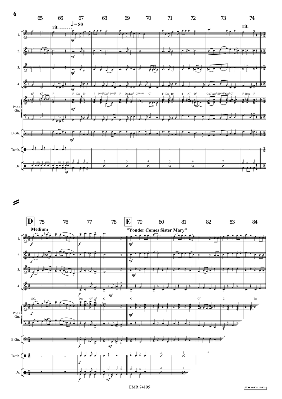 A Gospel Voyage A Gospel Voyage Flute Quartet scores gallery preview page 7