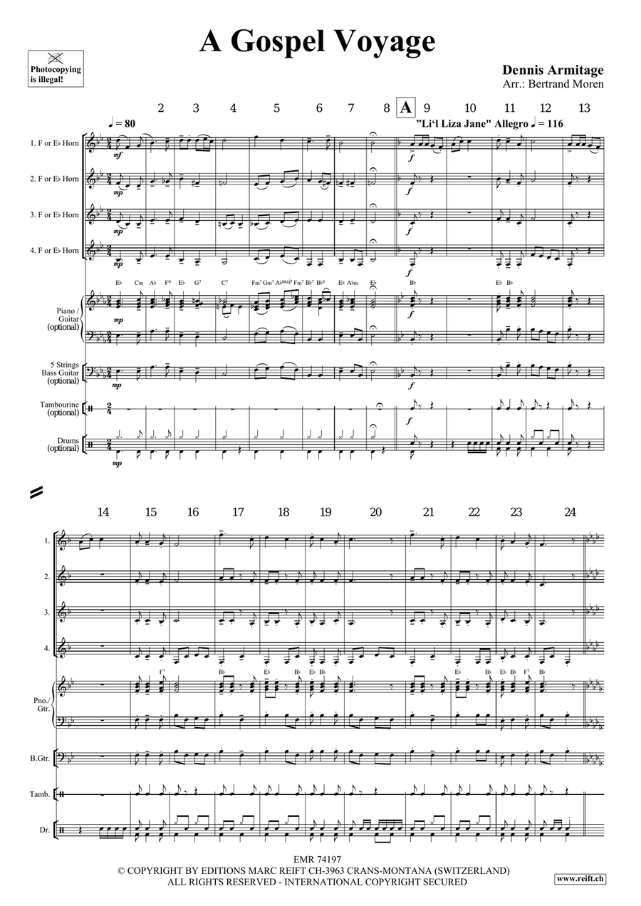 A Gospel Voyage A Gospel Voyage Horn scores gallery preview page 4