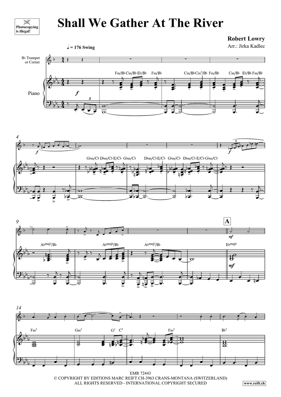 Shall We Gather At The River Cornet scores gallery preview page 4