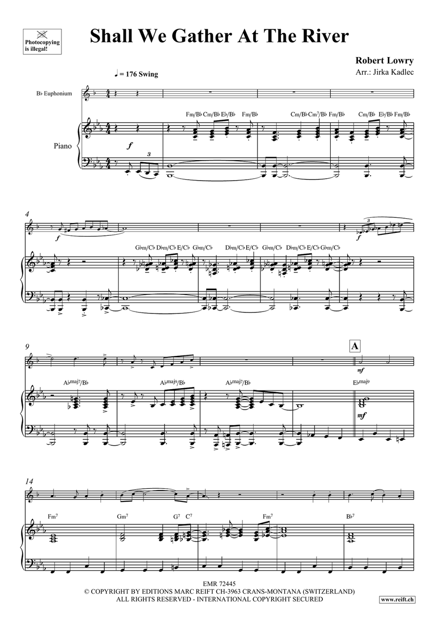 Shall We Gather At The River Euphonium scores gallery preview page 4