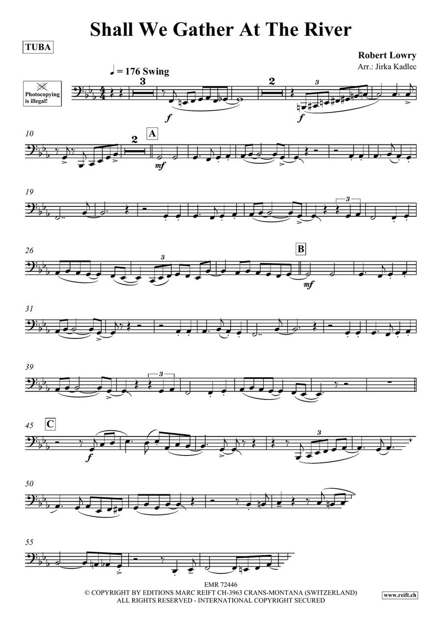 Shall We Gather At The River Tuba scores gallery preview page 3