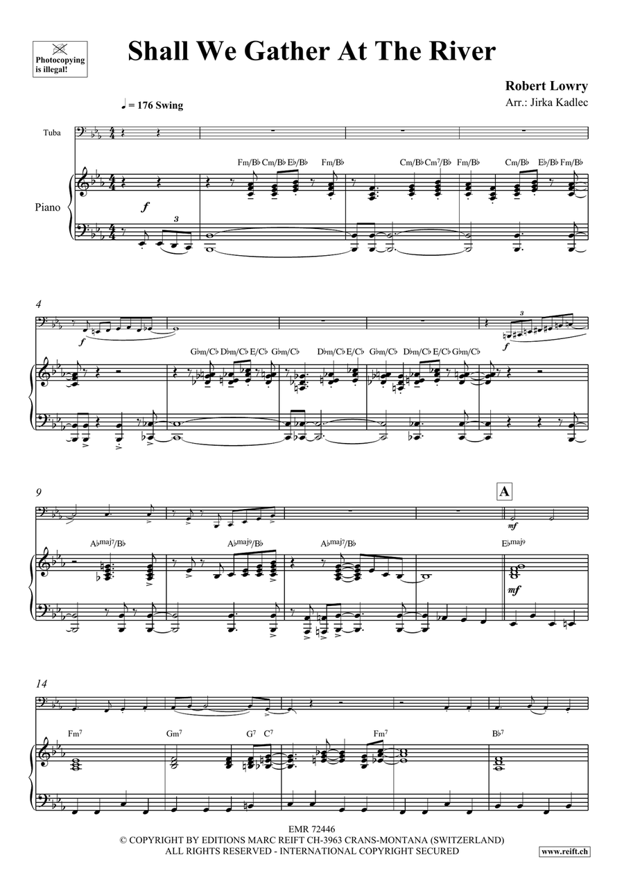 Shall We Gather At The River Tuba scores gallery preview page 4