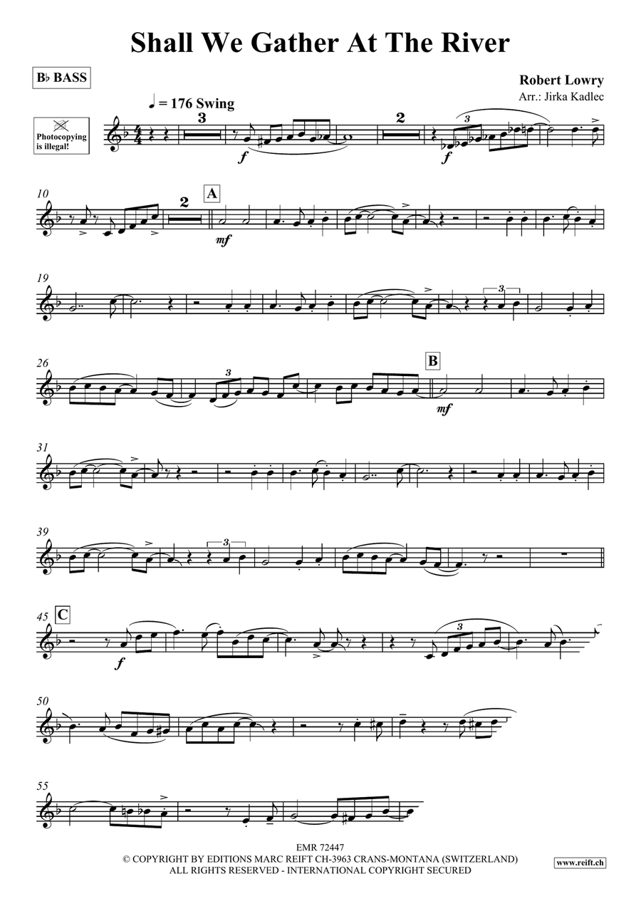 Shall We Gather At The River Voice Solo scores gallery preview page 3
