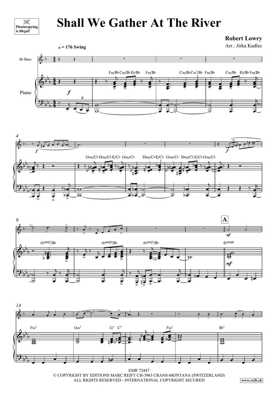 Shall We Gather At The River Voice Solo scores gallery preview page 4
