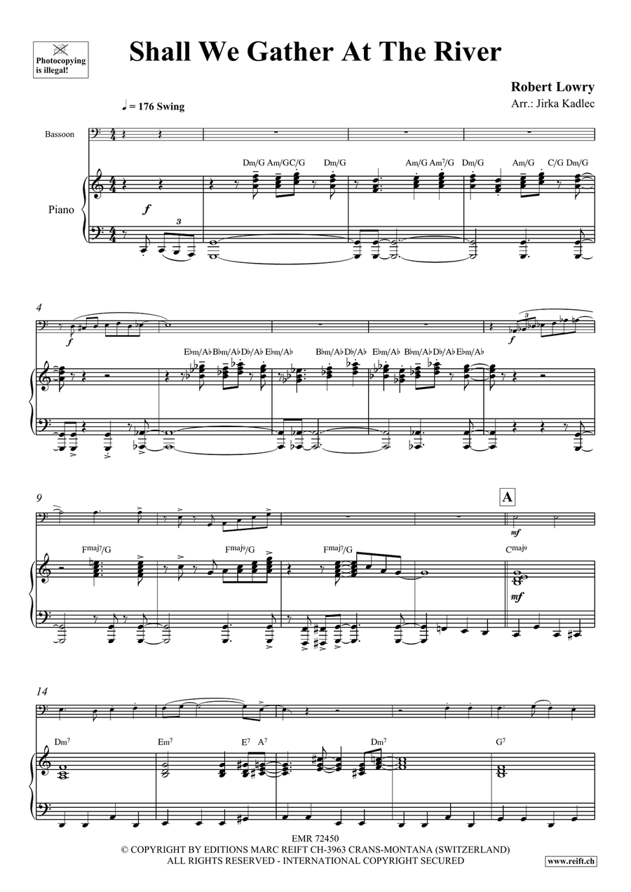 Shall We Gather At The River Bassoon Solo scores gallery preview page 4