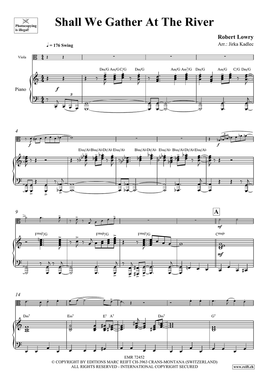Shall We Gather At The River Piano Accompaniment scores gallery preview page 4