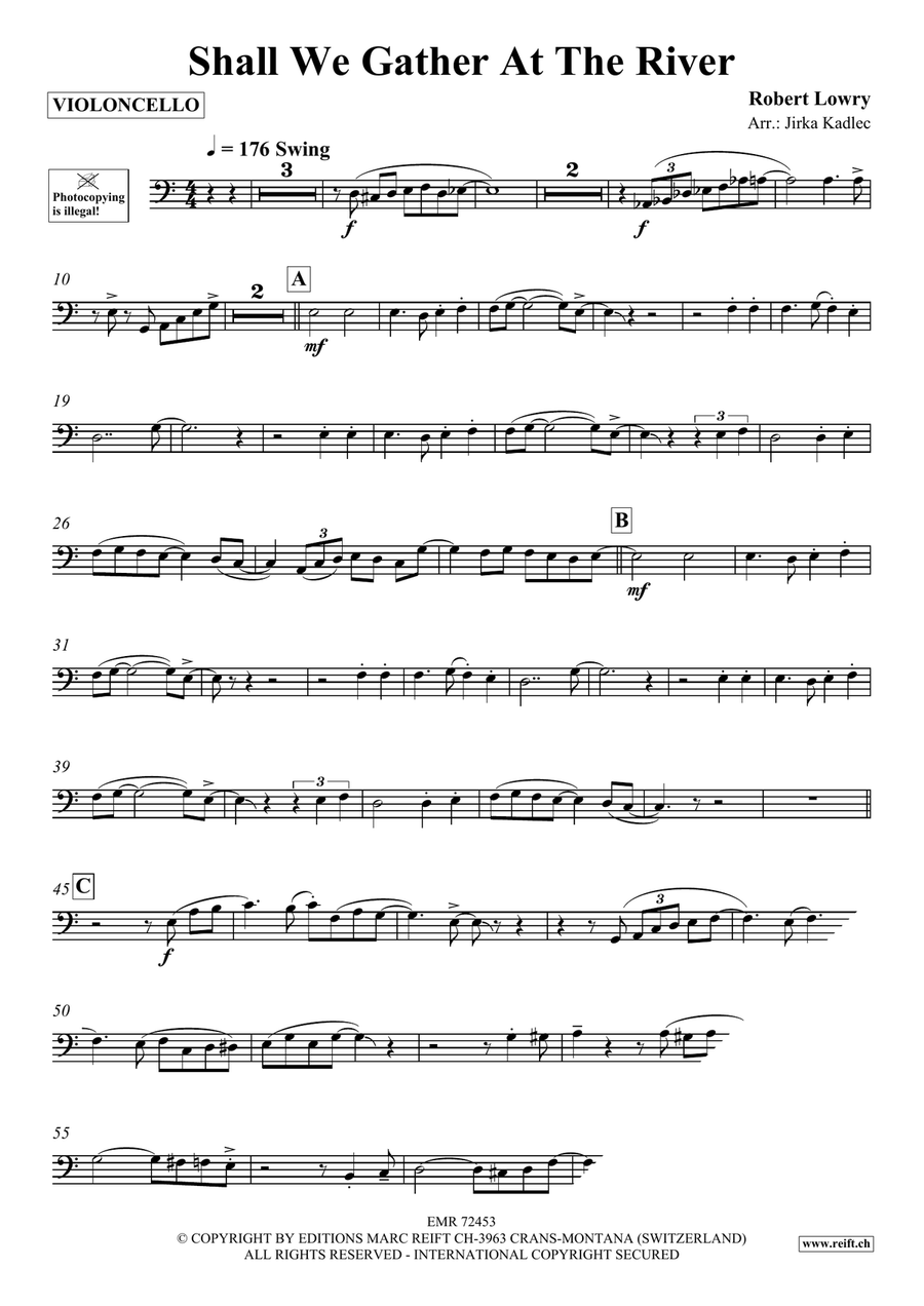 Shall We Gather At The River Piano Accompaniment scores gallery preview page 3