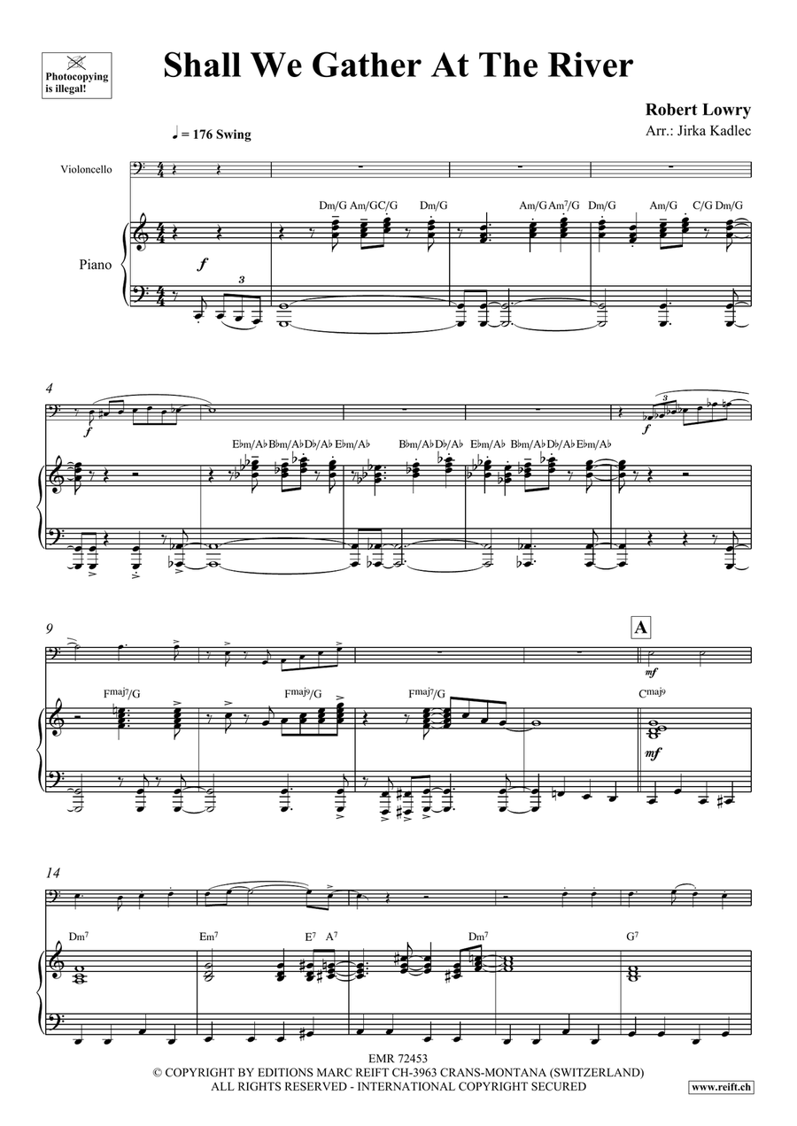 Shall We Gather At The River Piano Accompaniment scores gallery preview page 4