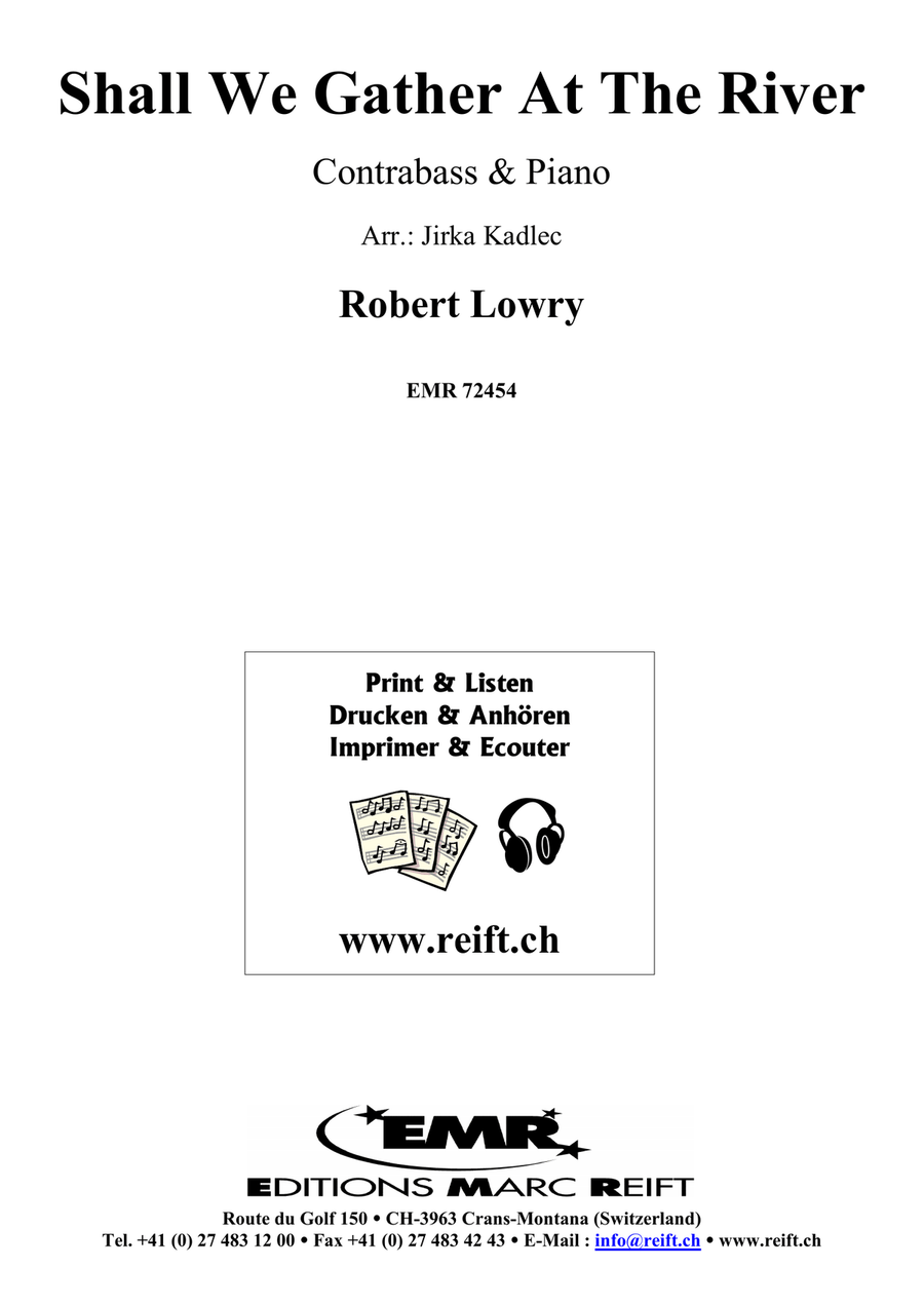 Shall We Gather At The River Double Bass scores gallery preview page 2