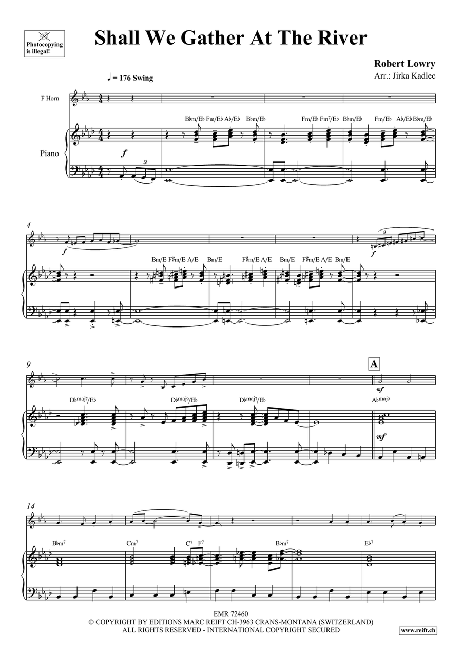 Shall We Gather At The River Horn scores gallery preview page 4