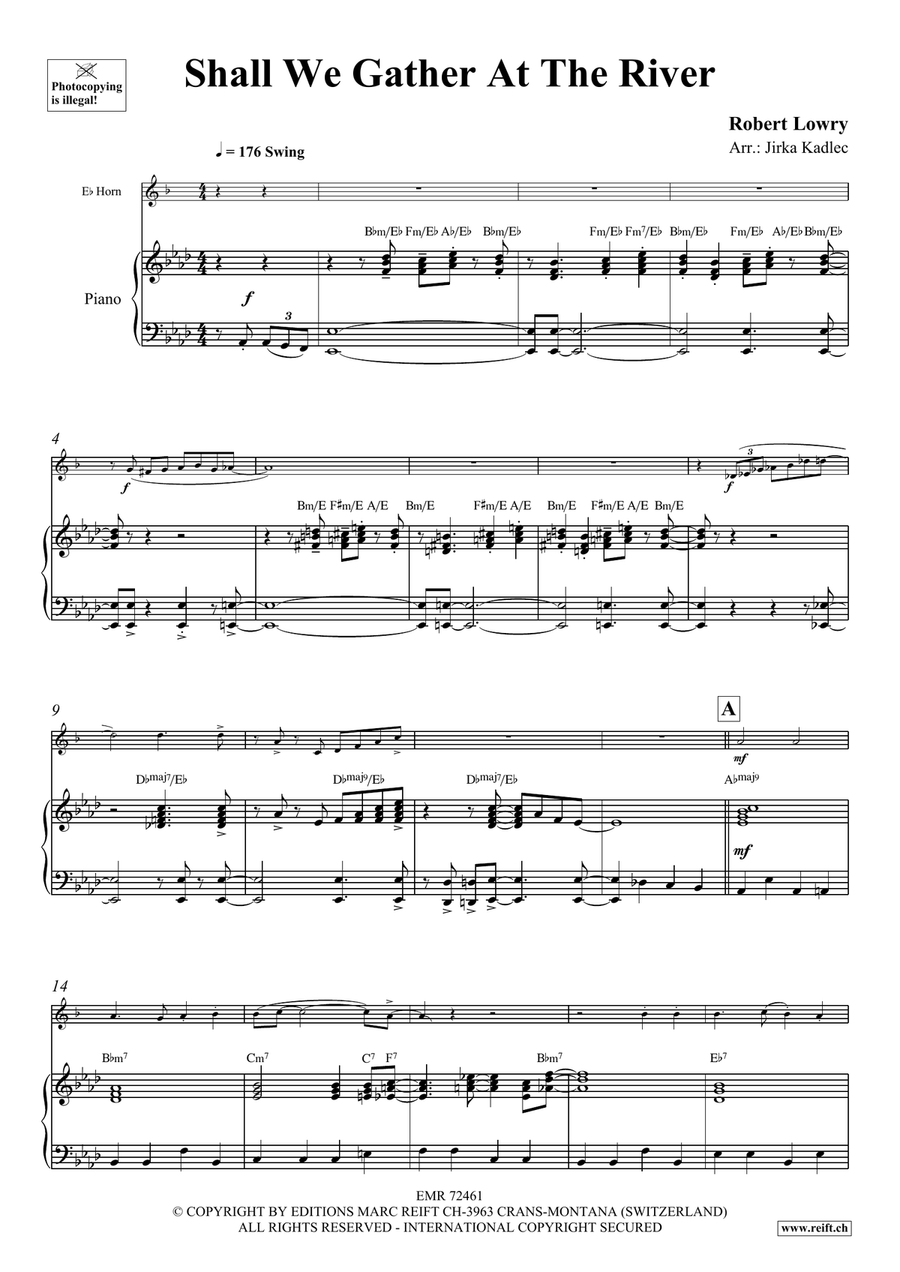 Shall We Gather At The River Horn scores gallery preview page 4