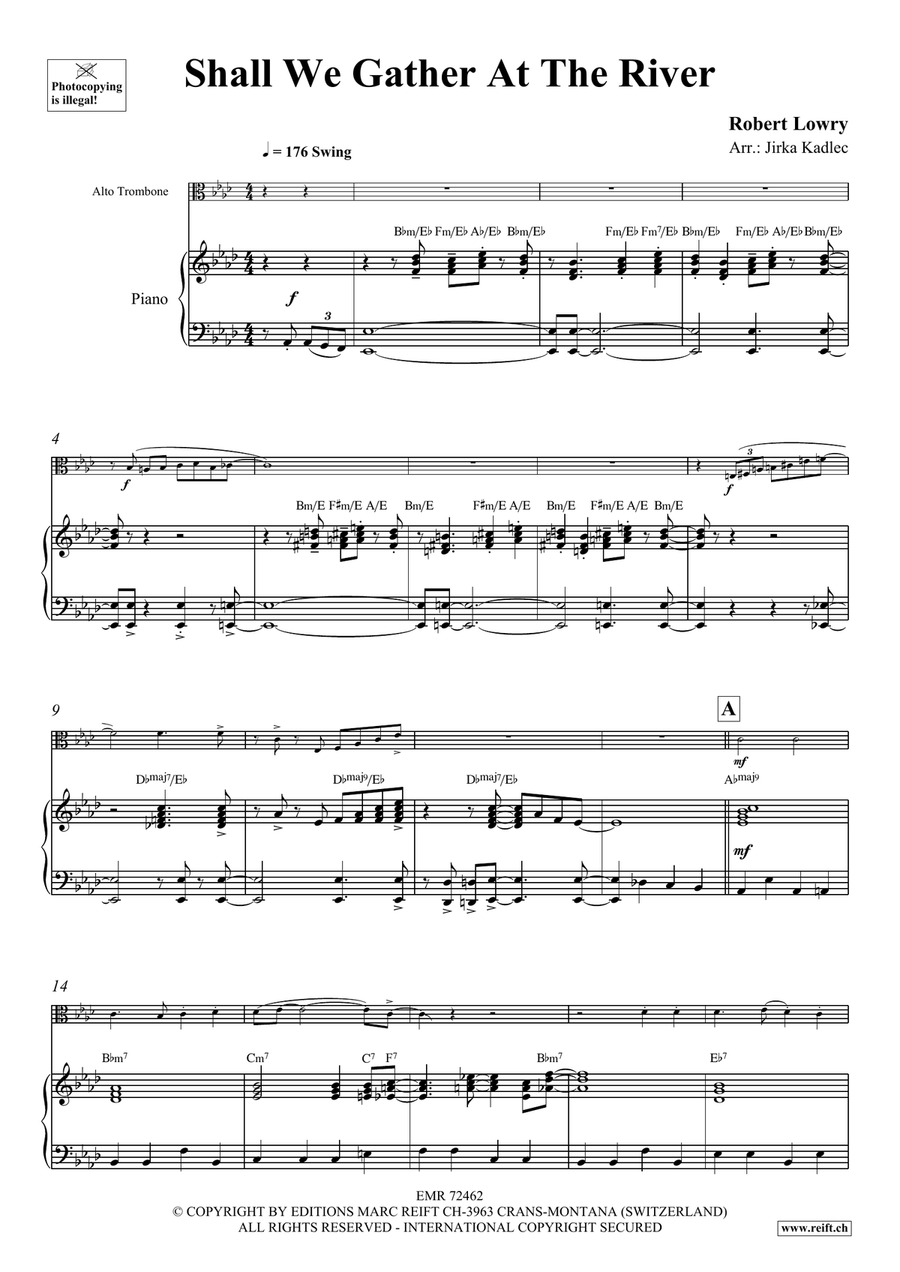 Shall We Gather At The River Piano Accompaniment scores gallery preview page 4