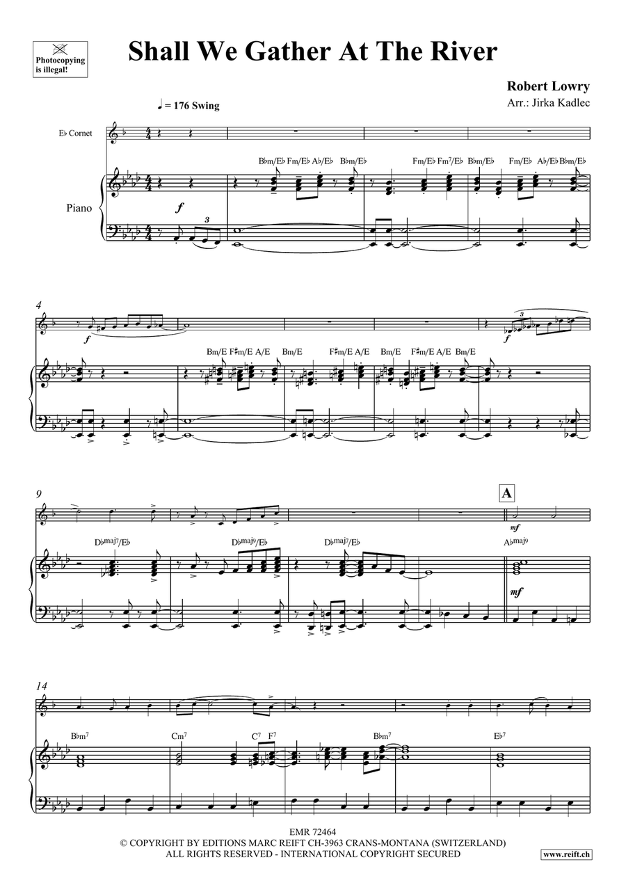Shall We Gather At The River Cornet scores gallery preview page 4