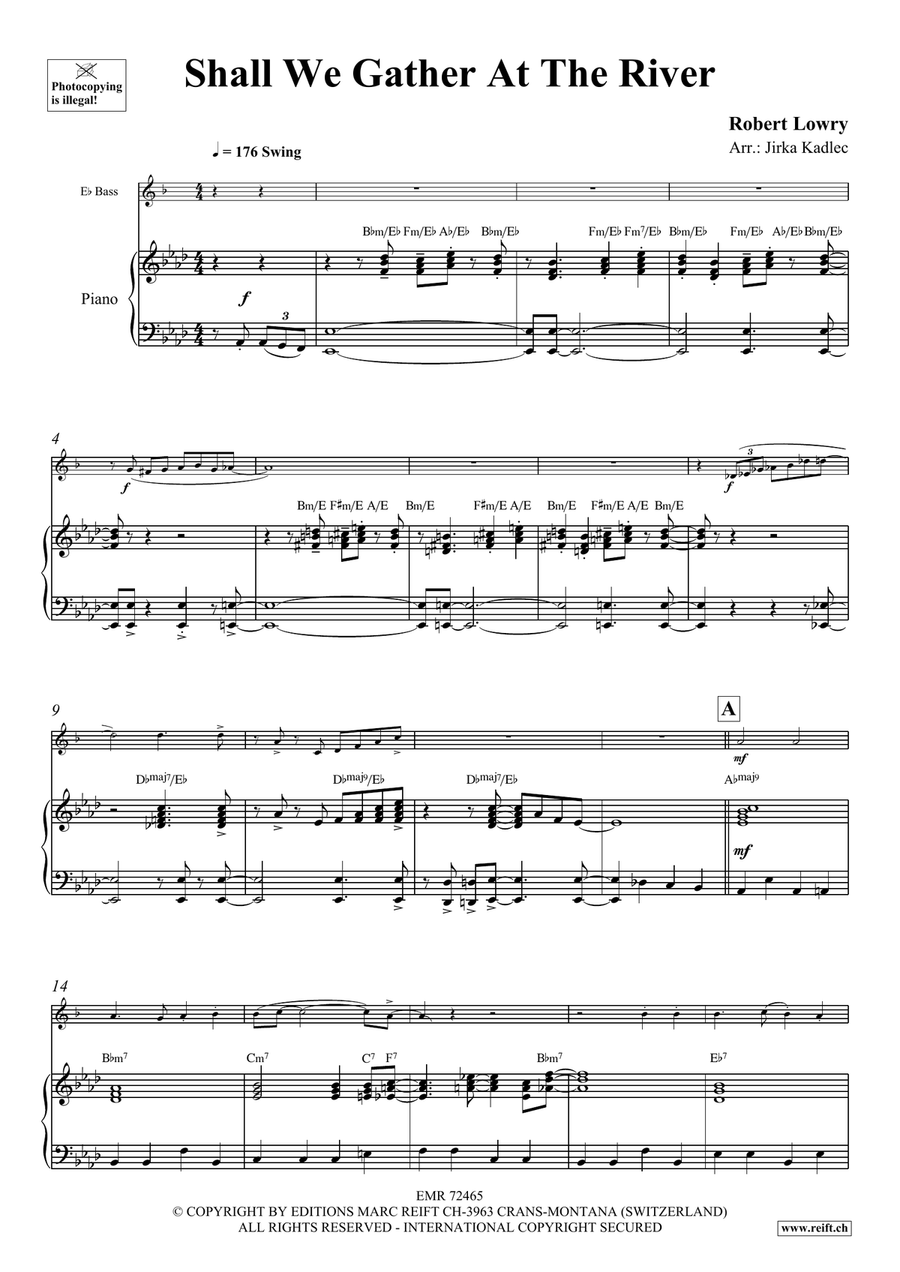 Shall We Gather At The River Voice Solo scores gallery preview page 4