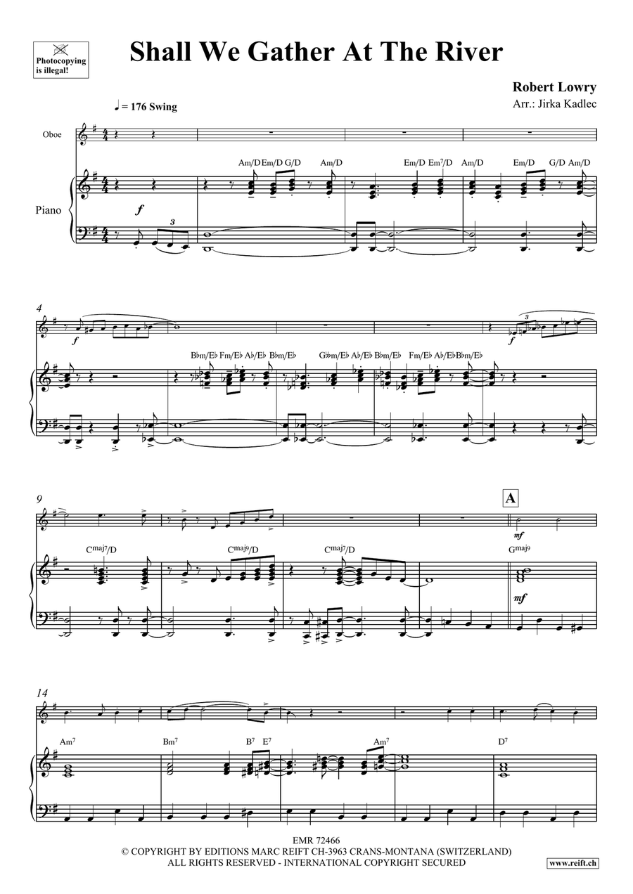 Shall We Gather At The River Piano Accompaniment scores gallery preview page 4