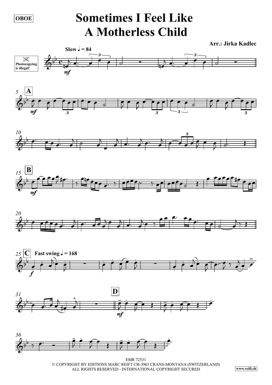 Sometimes I Feel Like A Motherless Child Piano Accompaniment scores gallery preview page 3