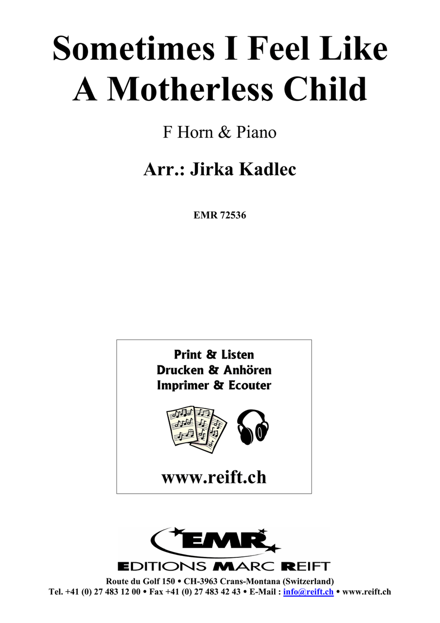 Sometimes I Feel Like A Motherless Child Horn scores gallery preview page 2