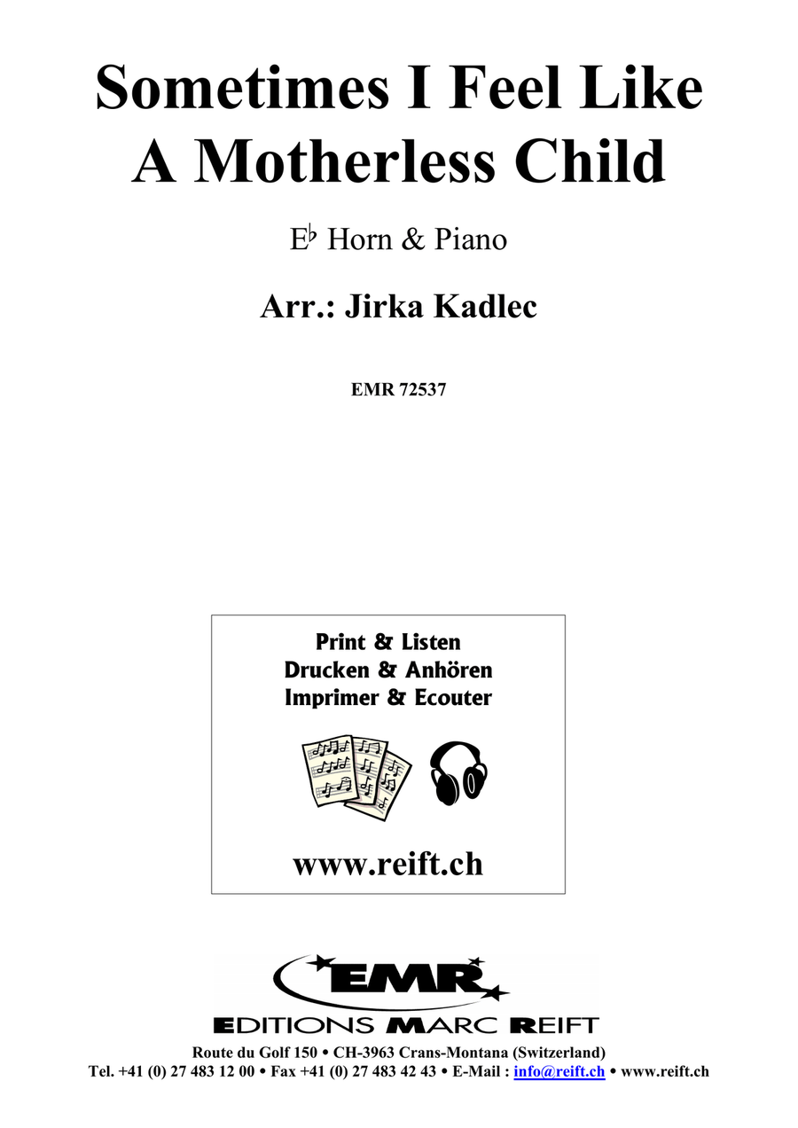 Sometimes I Feel Like A Motherless Child Horn scores gallery preview page 2