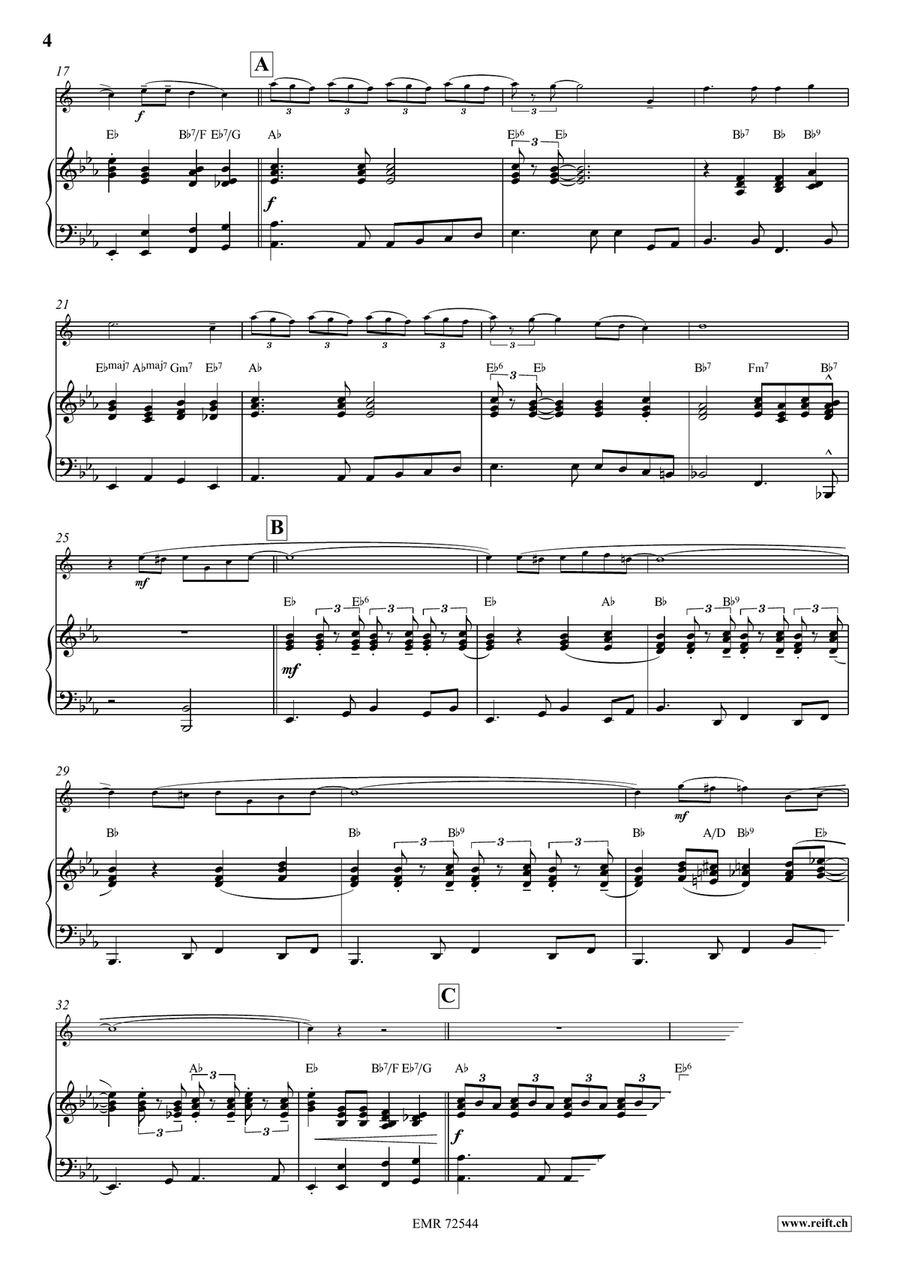 Sail Along Silvery Moon Sail Along Silvery Moon Alto Saxophone scores gallery preview page 4