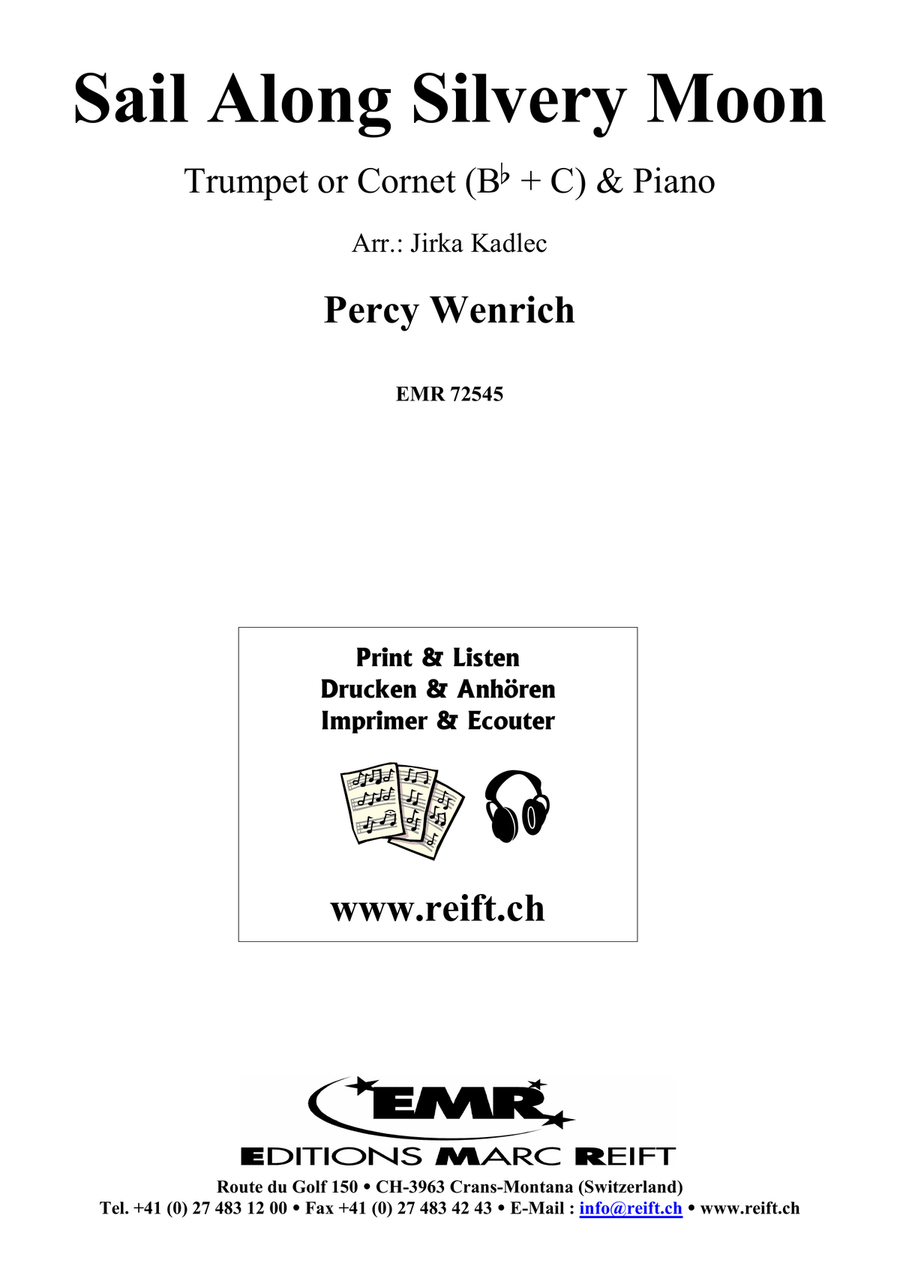 Sail Along Silvery Moon by Percy Wenrich Cornet - Sheet Music page 2