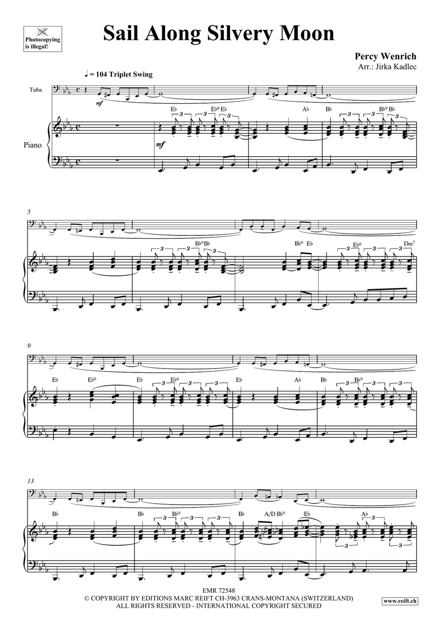 Sail Along Silvery Moon Sail Along Silvery Moon Tuba scores gallery preview page 3