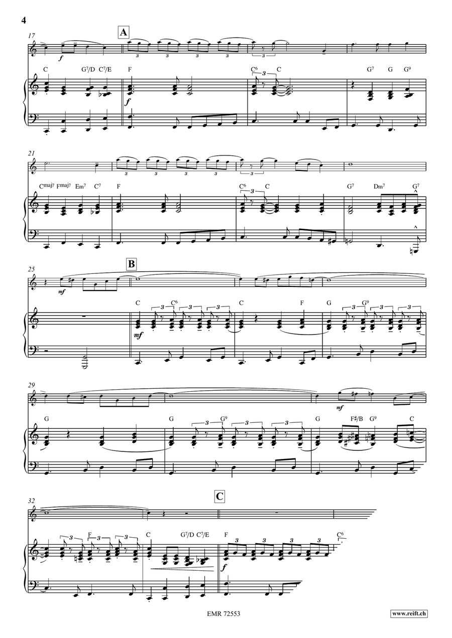 Sail Along Silvery Moon Sail Along Silvery Moon Violin Solo scores gallery preview page 4